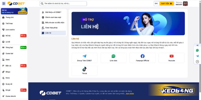 Chăm sóc khách hàng mọi lúc mọi nơi tại CDBET Chăm sóc khách hàng mọi lúc mọi nơi tại CDBET