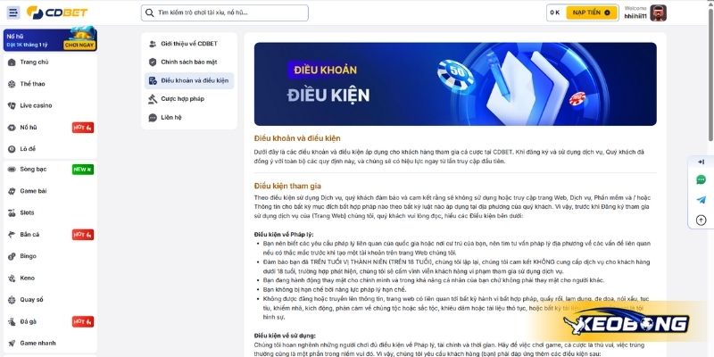 Chính sách cá cược cần nắm rõ trước khi tham gia CDBET Chính sách cá cược cần nắm rõ trước khi tham gia CDBET