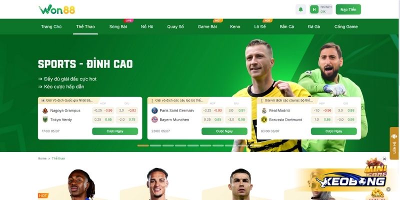 Trải nghiệm cá cược thể thao tại nhà cái Won88 Trải nghiệm cá cược thể thao tại nhà cái Won88